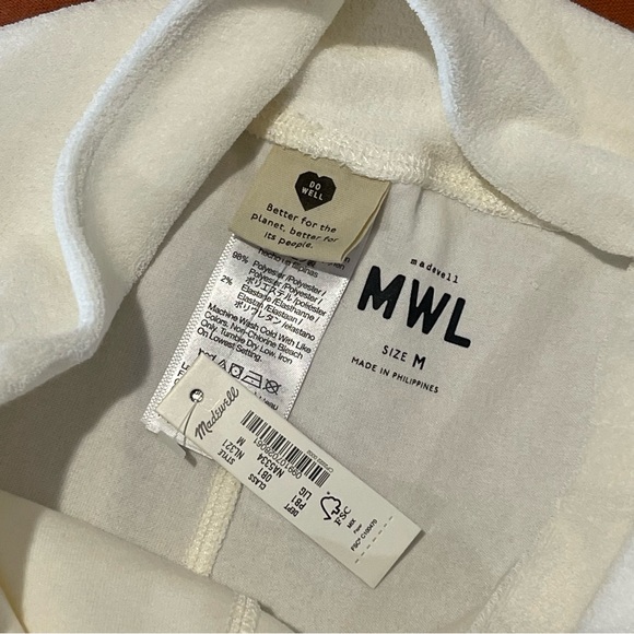 Madewell Towel Terry Scoopneck Bralette and Biker Shorts - Picture 12 of 14